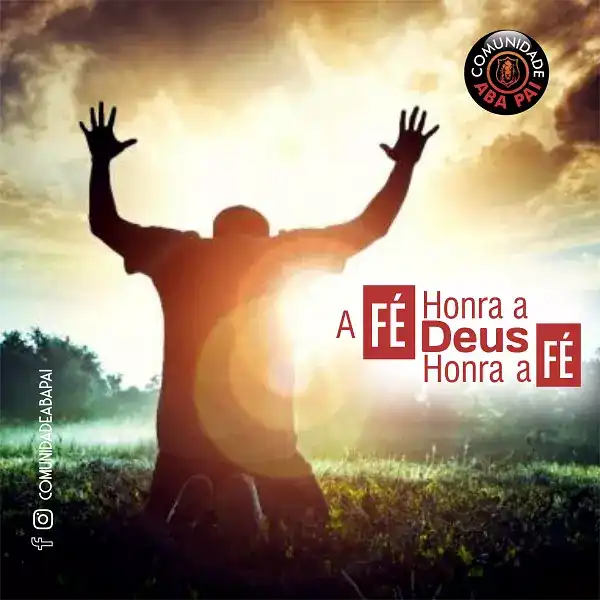 Propaganda Frase sobre a Fé criada para Igreja Evangélica
