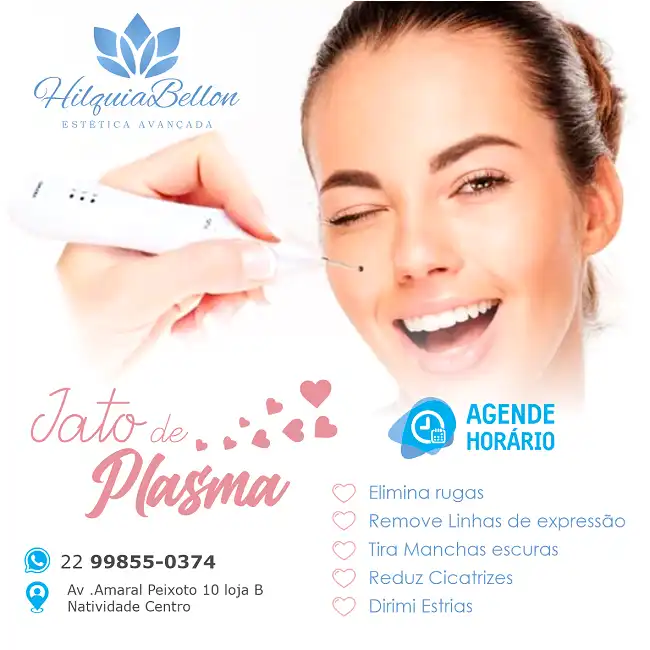 Propaganda Jato de Plasma Facial
