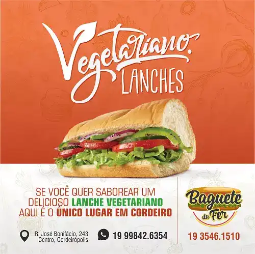 
Propaganda Lanche Vegetariano



