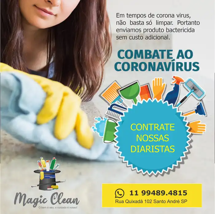 Propaganda Limpeza e Combate ao Coronavírus
