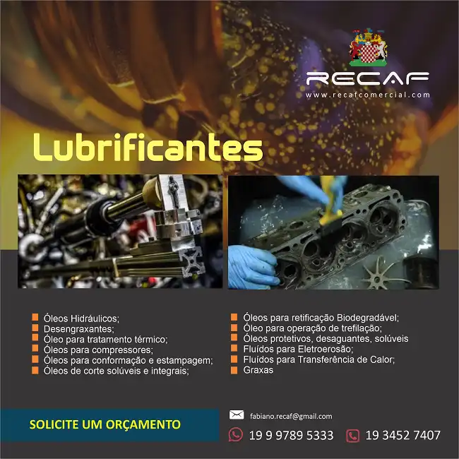 Propaganda Lubrificantes para Máquinas
