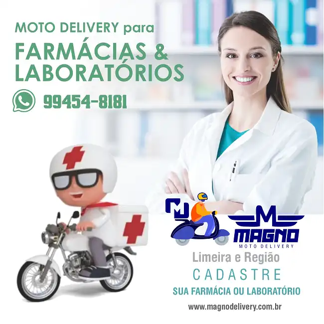 Propaganda Moto Delivery para Farmácias e Laboratórios
