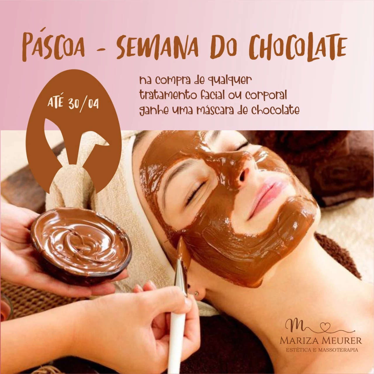 
Propaganda Máscara Facial de Chocolate



