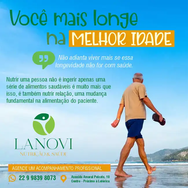 Propaganda Nutrição e Longivitude
