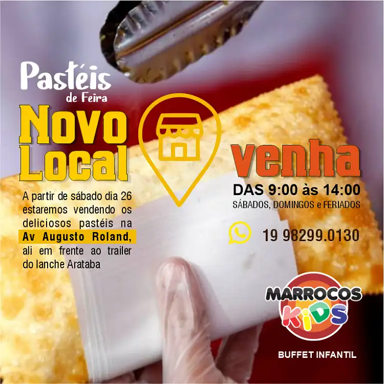 Propaganda Pasteis Crocantes de Feira
