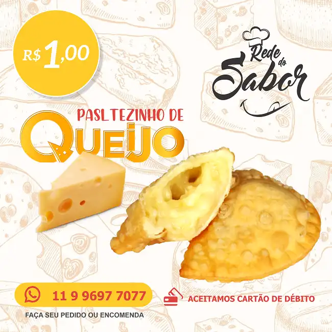 Propaganda Pastelzinho de Queijo
