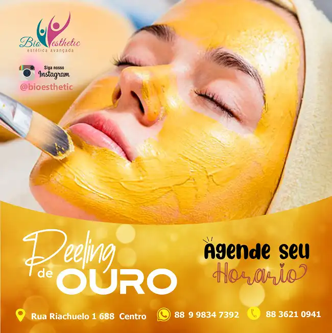 Propaganda Peeling de Ouro Estética Facial
