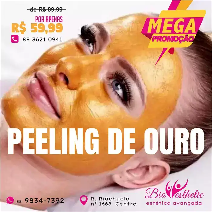 
Propaganda Peeling de Ouro para Clínica Estética Facial



