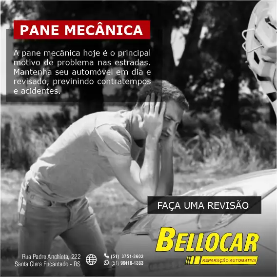 Propaganda Pena Mecânica no Carro e Reparo do Veículo
