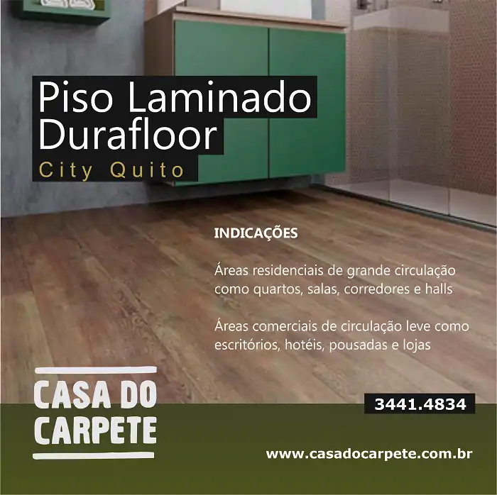 Propaganda Piso Laminado Durafloor City Quito
