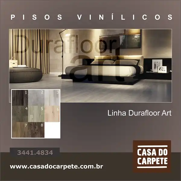 Propaganda Piso Vinílico Linha Durafloor Art
