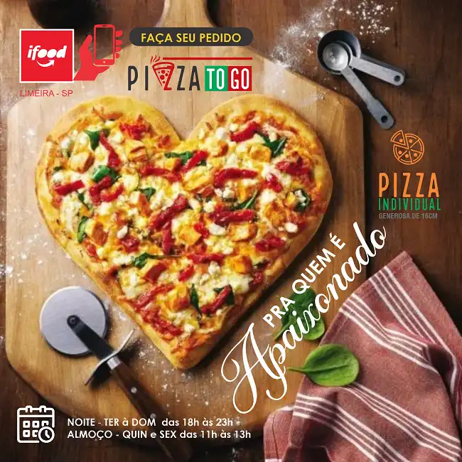 Propaganda Pizza Individual Dia dos Namorados
