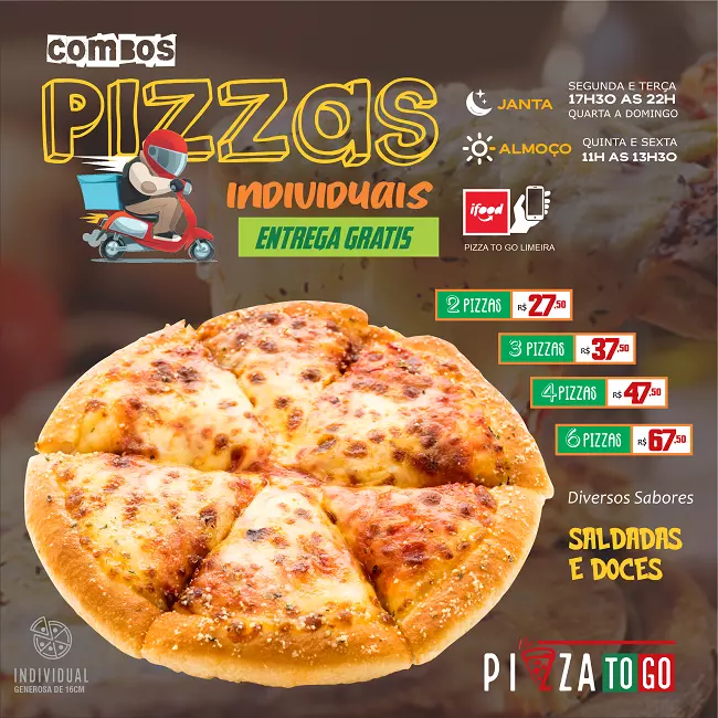 
Propaganda Pizza Individual com Frete Grátis Ifood



