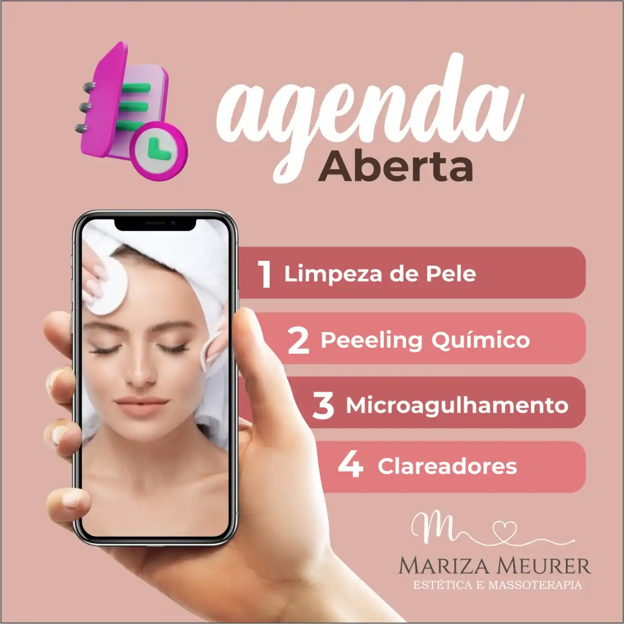 
Propaganda Post Agenda Procedimentos de Estética Facial



