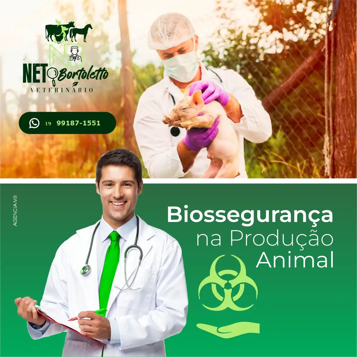 
Propaganda Post Biossegurança na Produção Animal Veterinário



