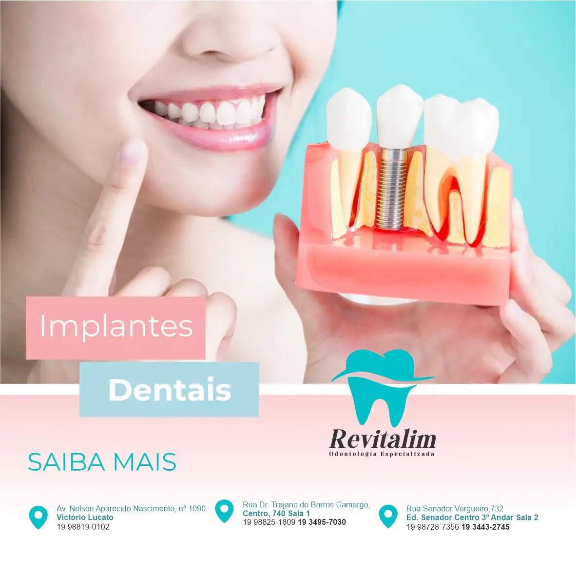 
Propaganda Post Clean Sobre Implante Dental



