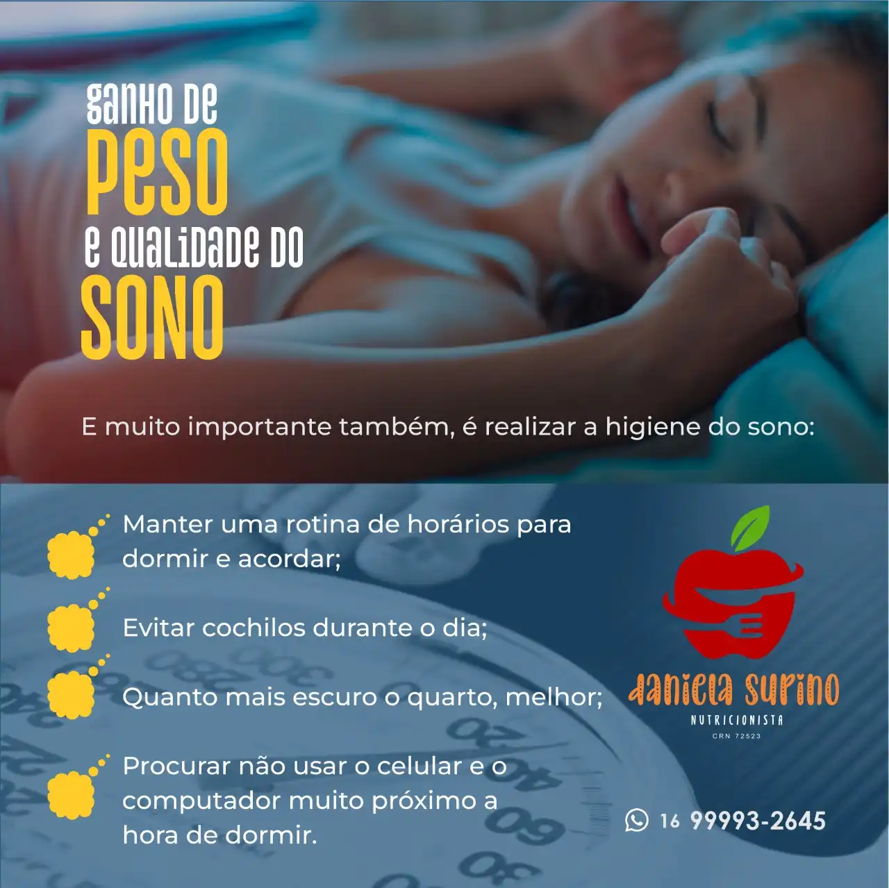 
Propaganda Post Higiene do Sono para Nutricionista



