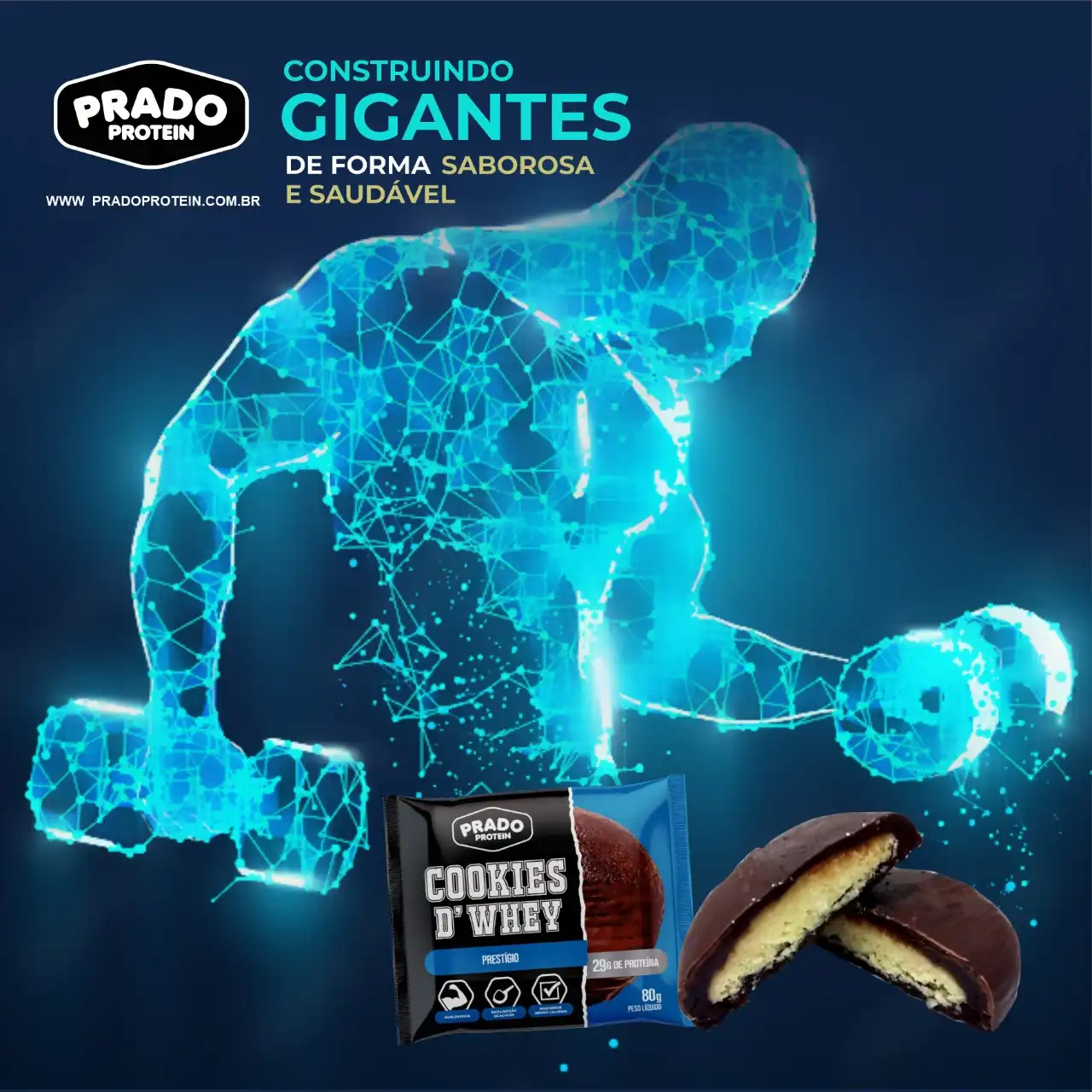 
Propaganda Post Suplemento de Proteína para Atletas



