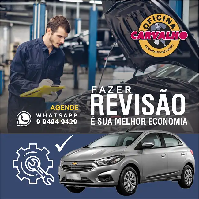 Propaganda Revisão do Veículo em Oficina Mecânica
