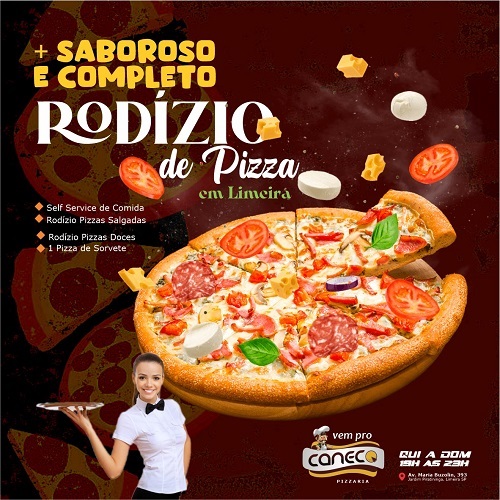 
Propaganda Rodízio de Pizzas Doces e Pizza Salgadas



