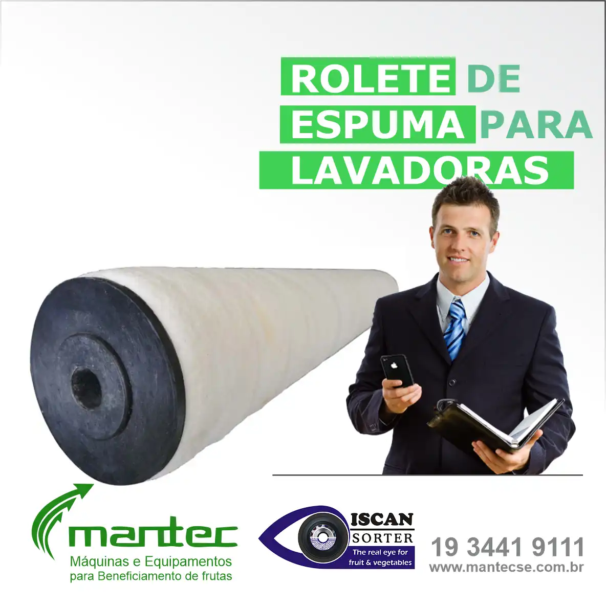 Propaganda Rolete de Espuma para Lavadoras
