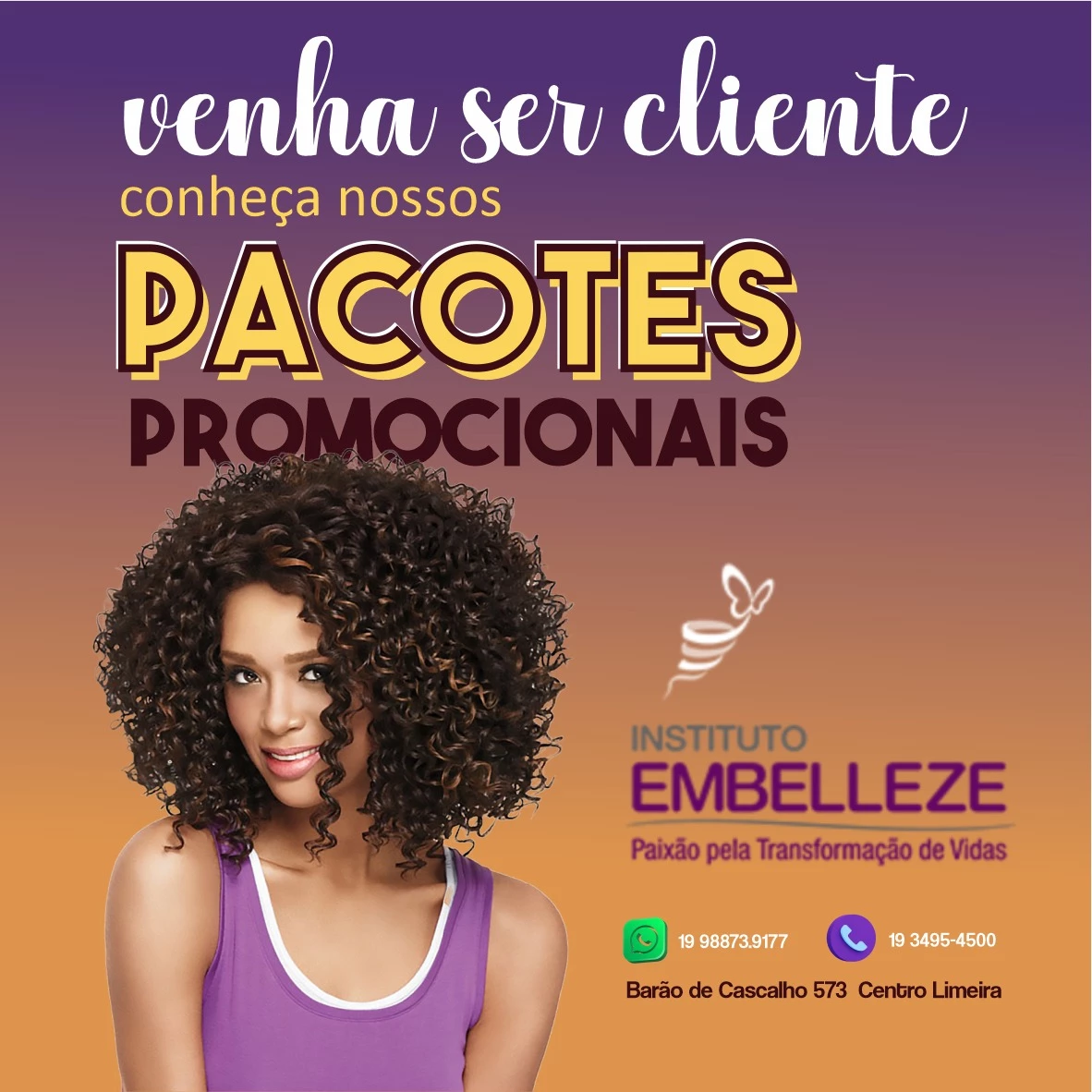 
Propaganda Salão de Beleza Pacotes Promocionais



