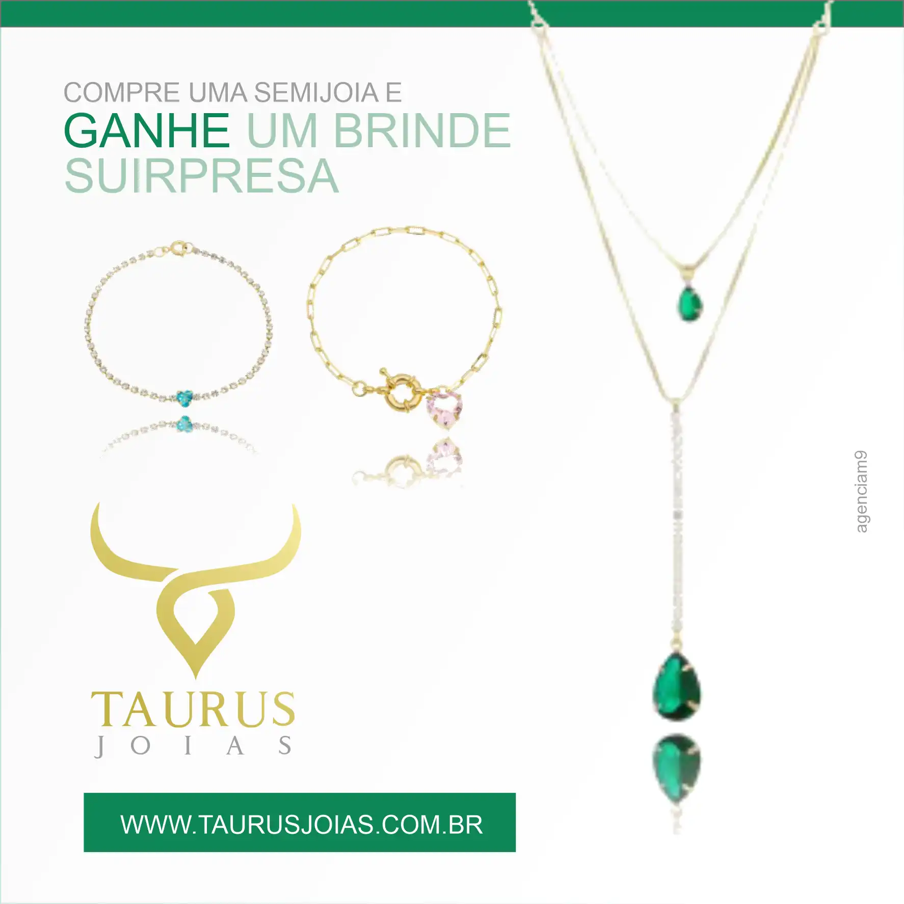 Propaganda Semijoia Verde
