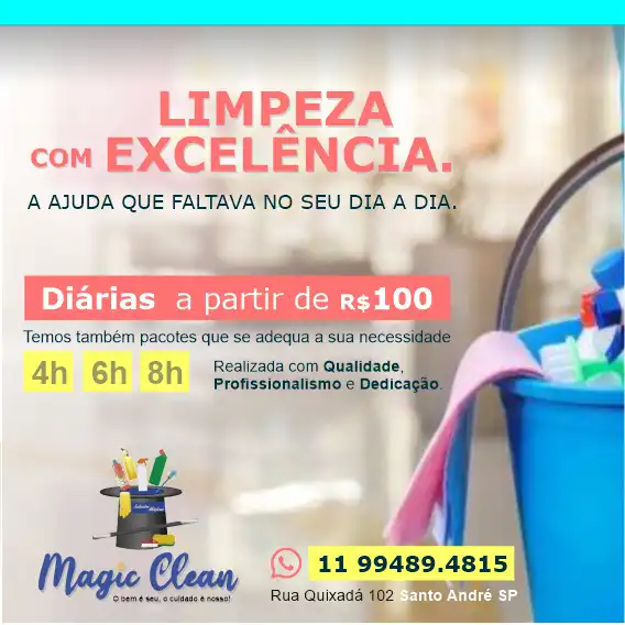 Propaganda Serviço de Limpeza Doméstica Completa
