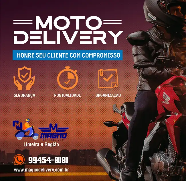 Propaganda Serviço de Moto Delivery Motoboy
