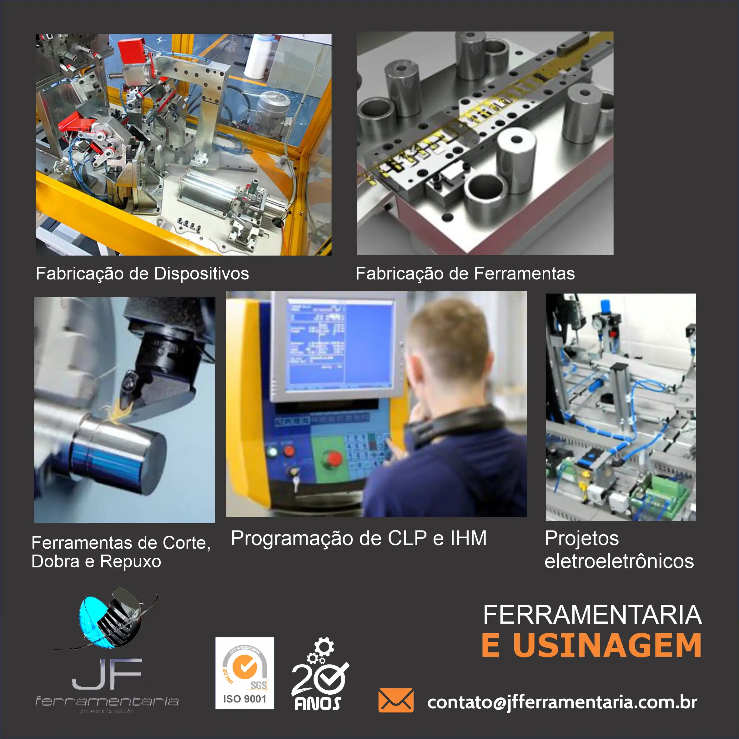 Propaganda Setores de Ferramentaria e Usinagem Industrial
