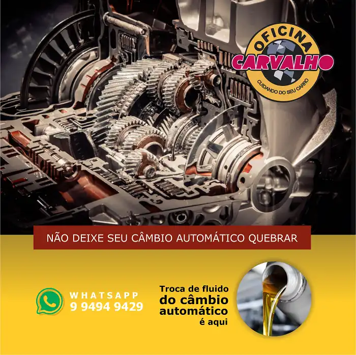 Propaganda Troca de Fluído de Câmbio Automático de Carro
