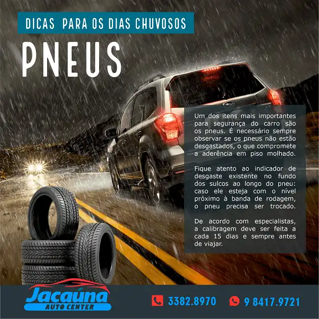 Propaganda Troca de Pneus Oficina Mecânica
