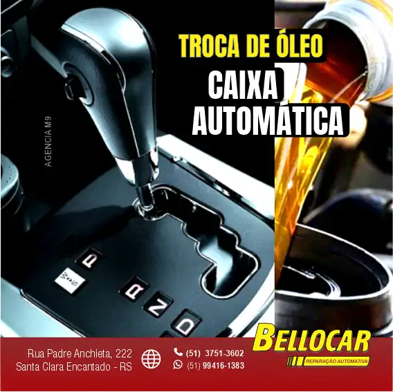 Propaganda Troca de Óleo Caixa Automática Câmbio Automático
