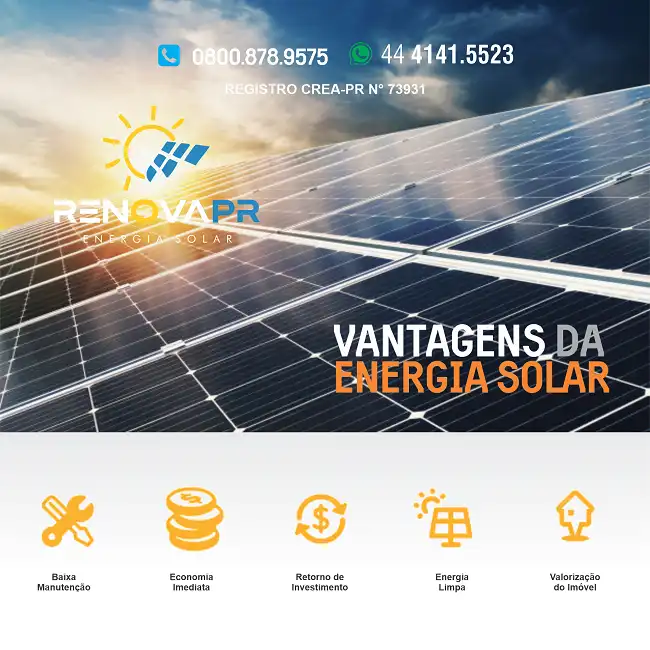 Propaganda Vantagens da Placa Solar
