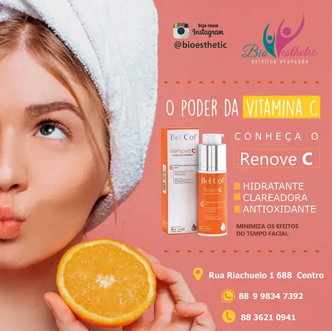 Propaganda Vitamina C para Tratamento Facial

