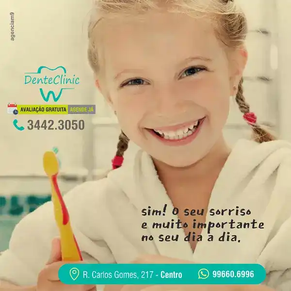 Propaganda com o tema a importância do sorriso criado para clínica odontológica de São Paulo
