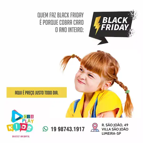 Propaganda criativa Black Friday Buffet
