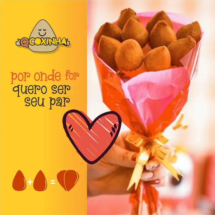 Propaganda criativa Mini Coxinha Frita
