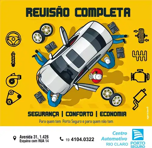 Propaganda criativa para Instagram sobre Revisão Completa do Carro
