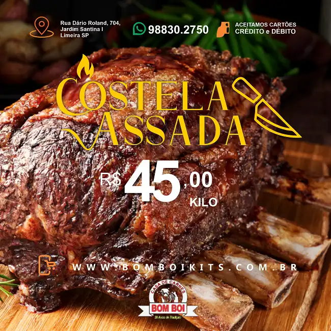 Propaganda de Costela Assada

