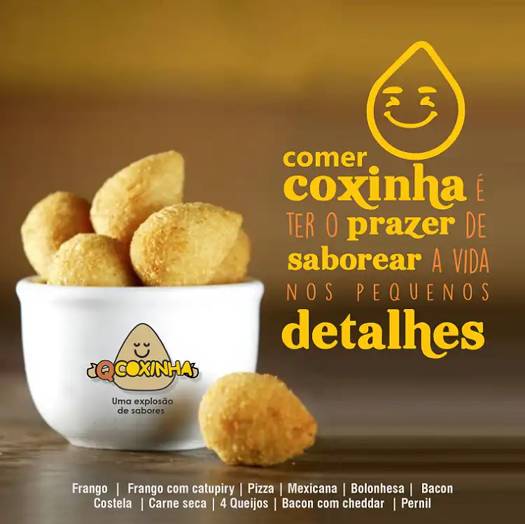 
Propaganda de Coxinha Prazer de Saborear Detalhes



