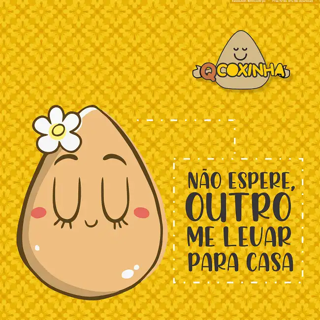 Propaganda de Humor sobre Coxinha
