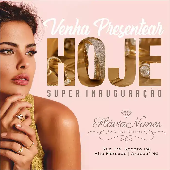 
Propaganda de Inauguração para Loja Acessórios Femininos



