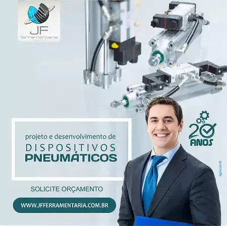Propaganda de Instagram sobre Dispositivos Pneumáticos criado para empresa de Automação
