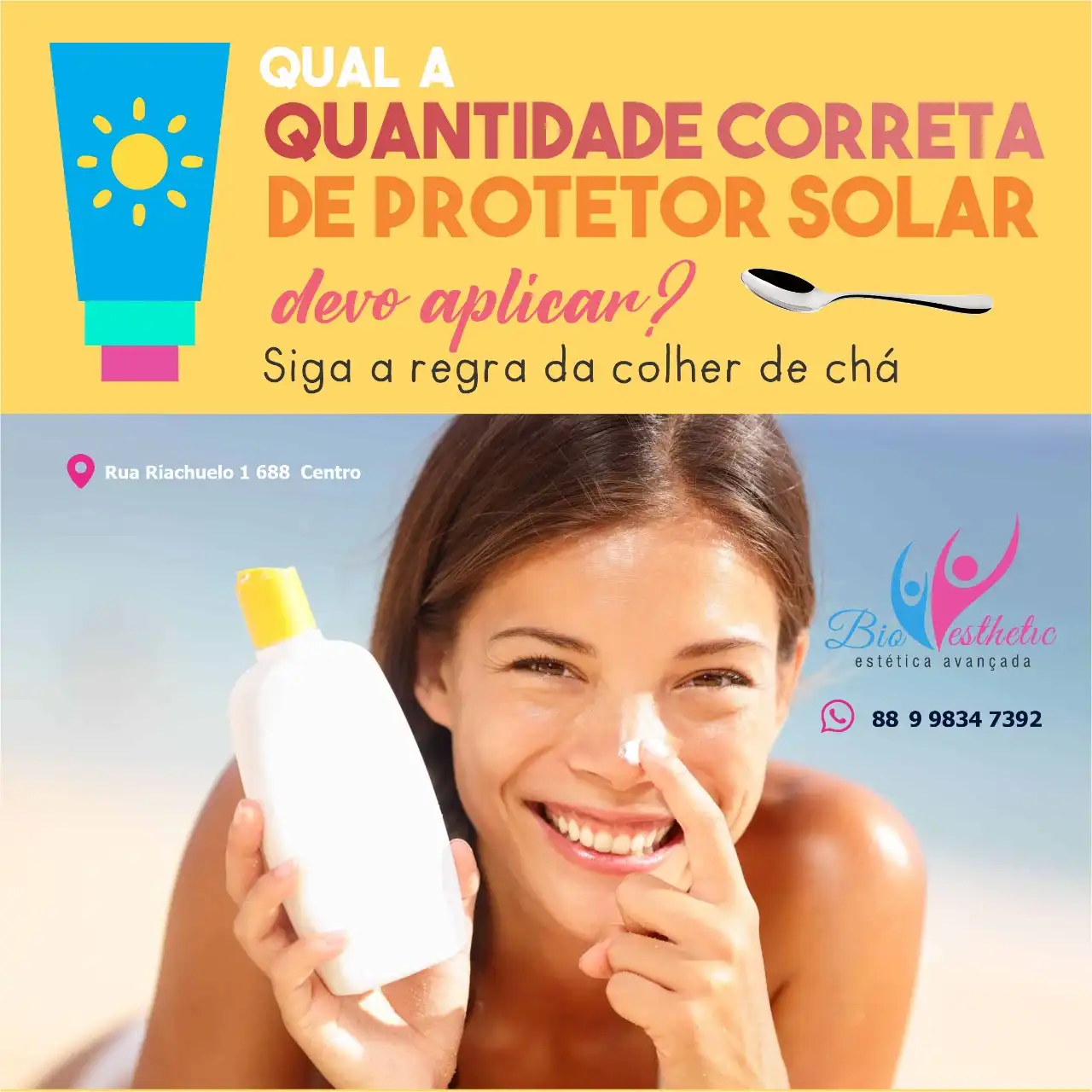 
Propaganda de Post  Protetor Solar Estética Facial



