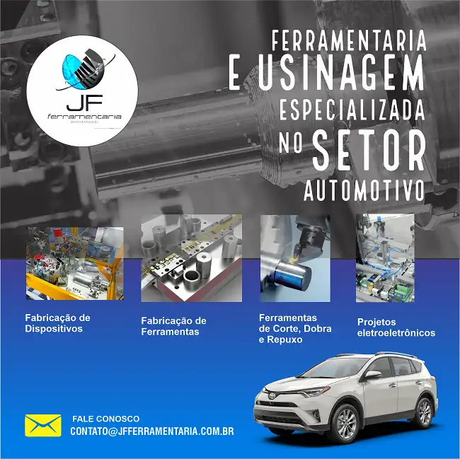 Propaganda empresa de Usinagem e Ferramentaria do Setor Automotivo
