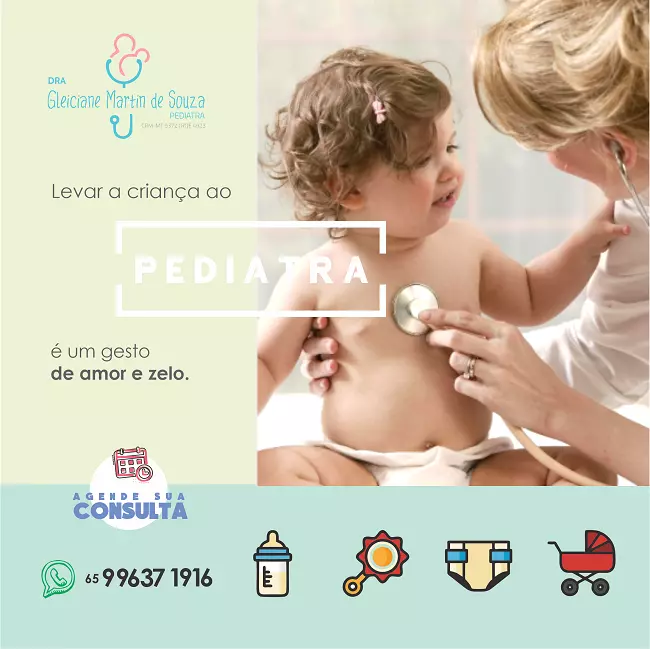 
Propaganda para Clínica Pediátrica sobre a importância de levar ao Pediatra



