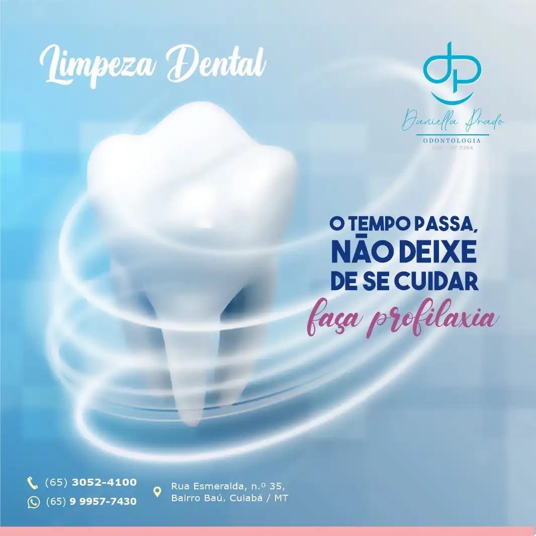 
Propaganda para Dentista sobre Limpeza Dental Profilaxia



