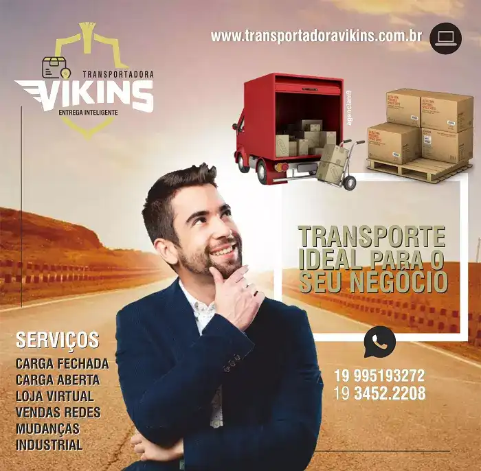 Propaganda para Instagram de Transportadora com o tema Transporte Ideal para o seu Negócio
