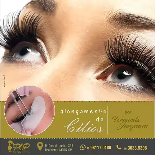 Propaganda para Instagram sobre Alongamento de Cílios

